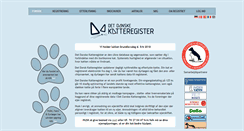 Desktop Screenshot of katteregister.dk