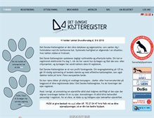 Tablet Screenshot of katteregister.dk